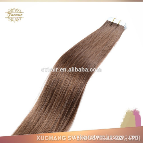 high quality silky straight 100% virgin Indian human hair extension PU skin weft hair, tape hair extensions hot new products